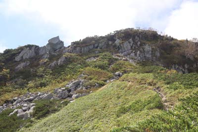 岩場