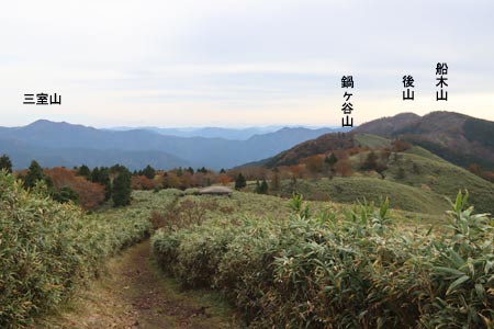 避難小屋～後山