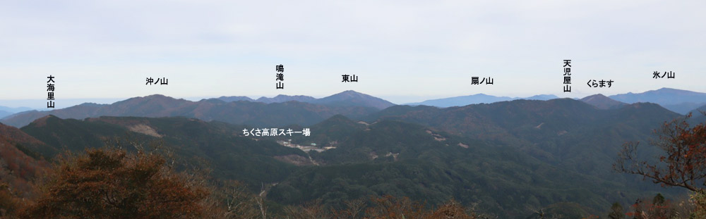 縦走路から