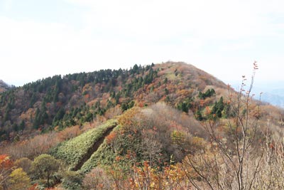 中央峰へ