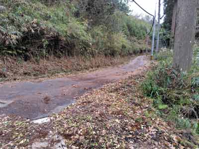 舗装路出合