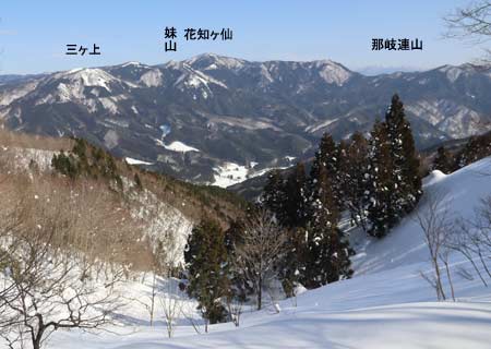 花知ヶ仙方向