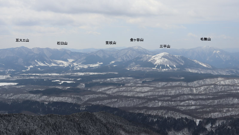 蒜山方向の展望