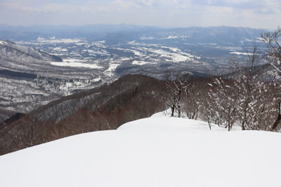南尾根へ