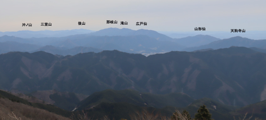 井水山山頂から