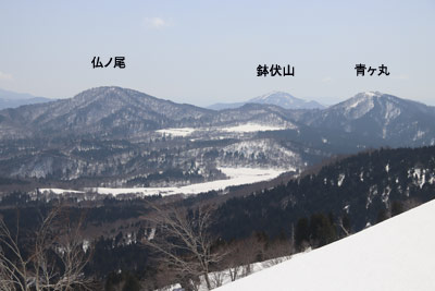 鉢伏山方向