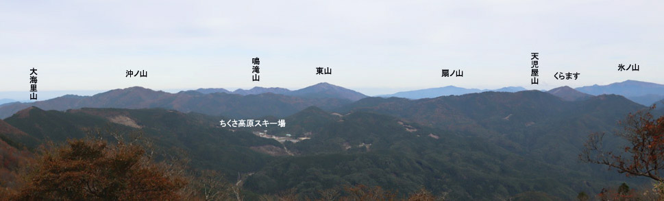 縦走路から