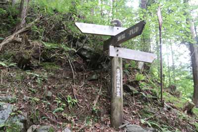 瀬場谷分岐