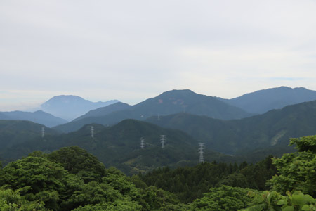明地峠展望台から