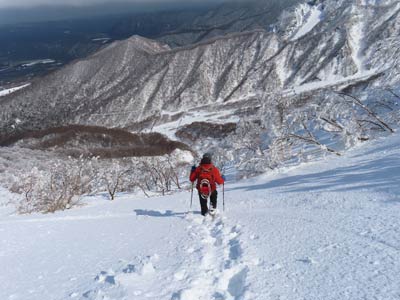 ７合沢下山中