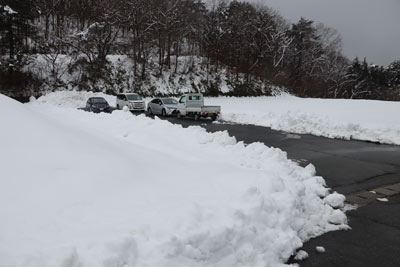 スキー場駐車場