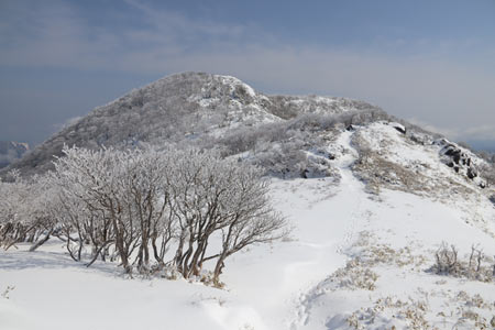 那岐山山頂へ