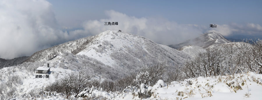 那岐山山頂から