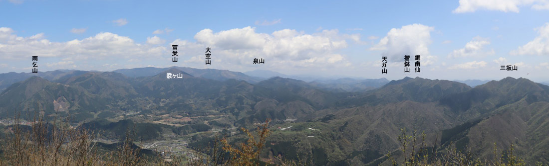 櫃ヶ山山頂から