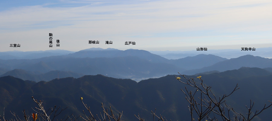井水山山頂から