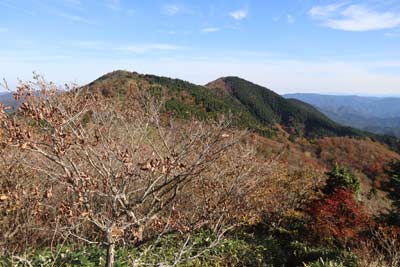 中央峰と泉山