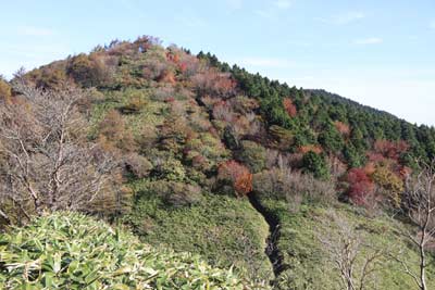 中央峰へ