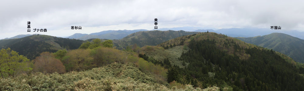 富栄山山頂から