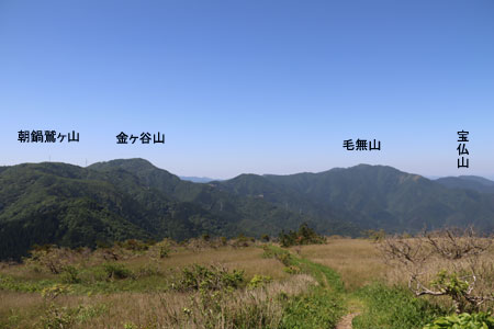 毛無山方向