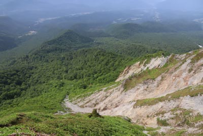登って来た方向