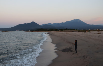 皆生温泉の海岸